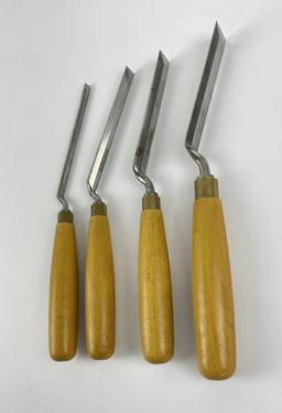 Lot Of 4 Woodcraft Made In England Chisels