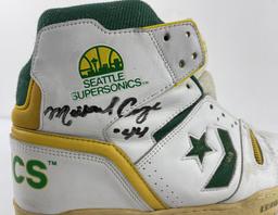 Michael Cage Seattle Supersonics Game Used Shoes