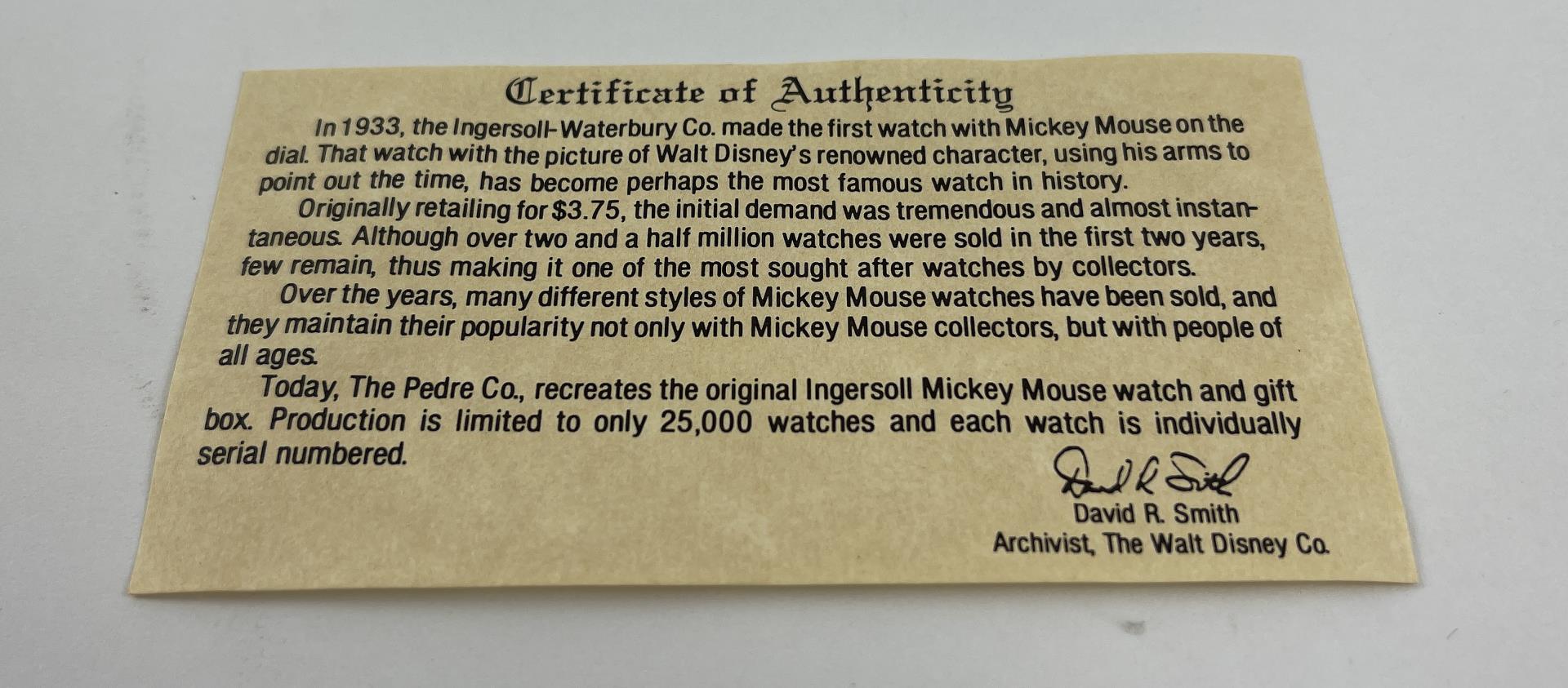 Pedre Mickey Mouse Wristwatch New In Box