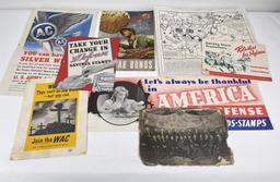 Lot Of Original Ww2 War Bonds Posters