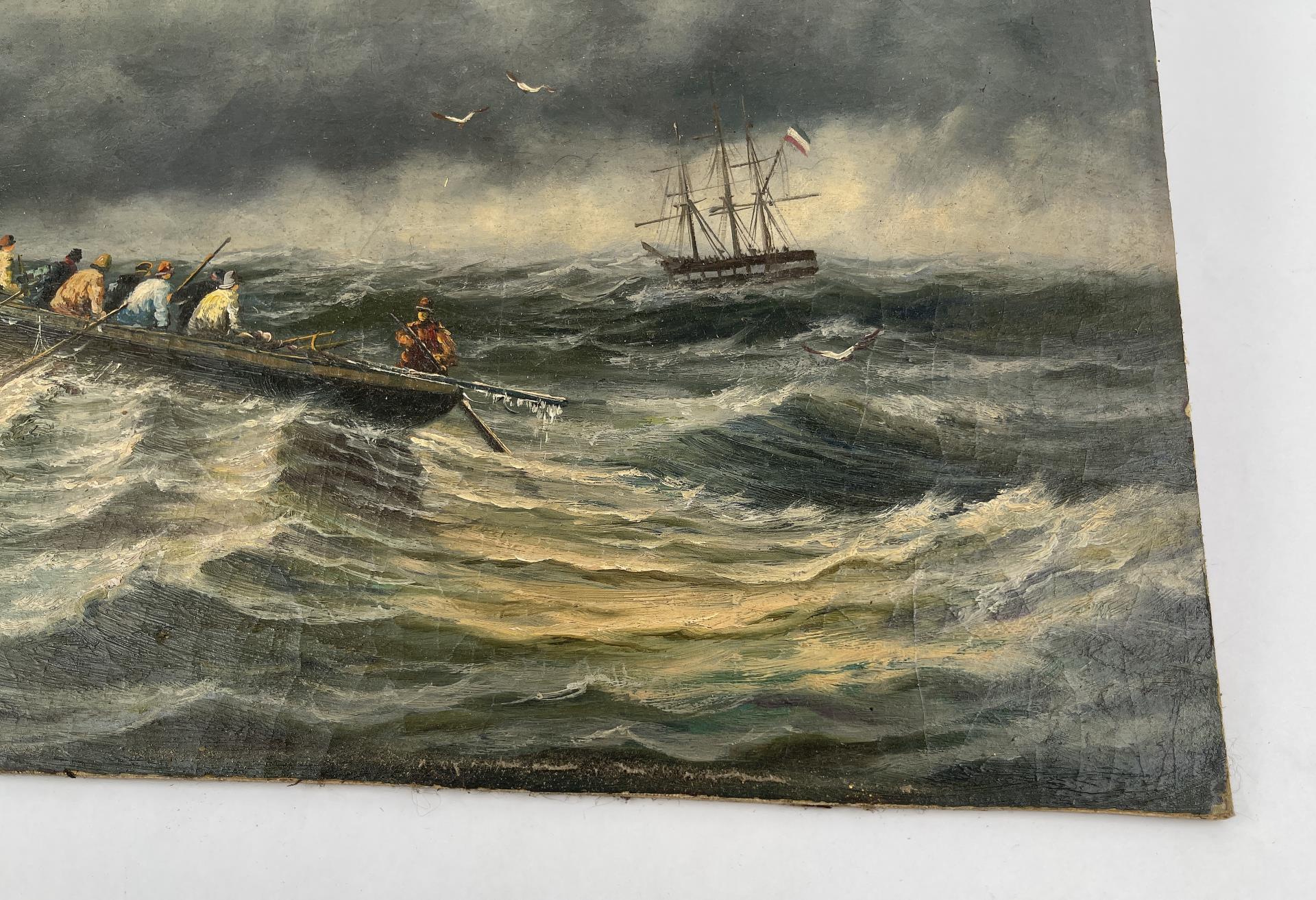 Antique European Whaling Painting