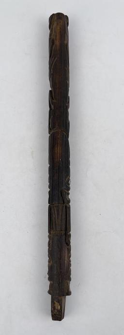 Carved Northwest Coast Indian Talking Stick