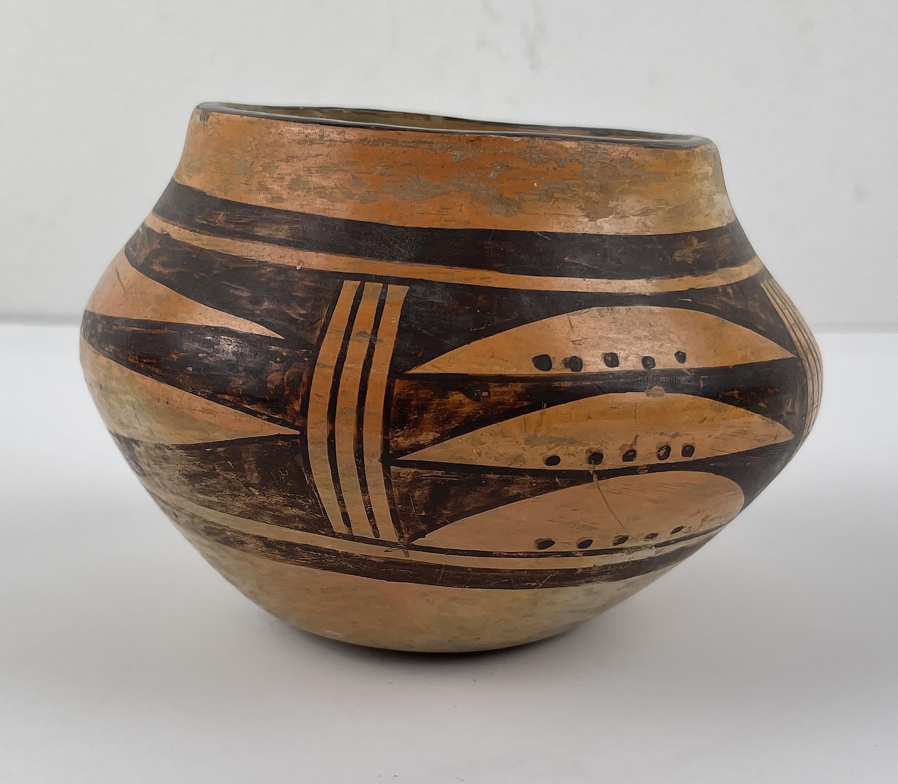 Antique Hopi Indian Pueblo Pottery Vase