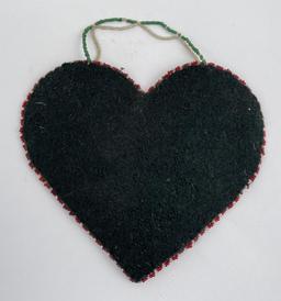 Native American Indian Beaded Valentines Heart