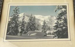 Hand Tinted Montana Winter Photo