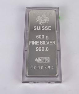 Pamp Suisse 500 Gram Silver Bar