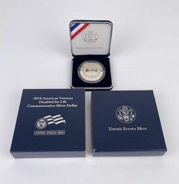 2010 American Veterans Silver Dollar Round