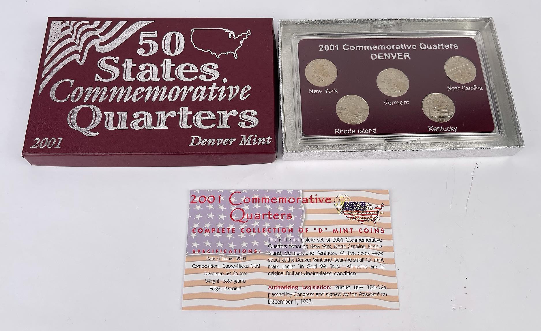 2001 Commemorative Quarters