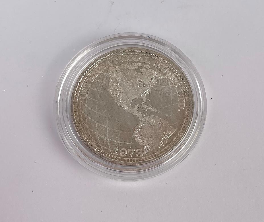 International Mines Ltd. 1973 1oz Silver Round
