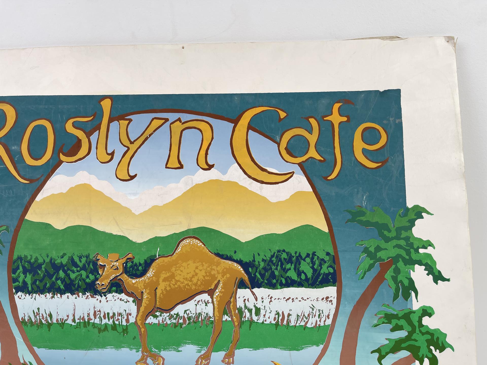 Roslyn Cafe Washington Camel Serigraph Print