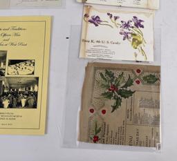 WW1 4th Cavalry Christmas Menu