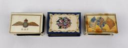 3 WW1 WW2 RAF Celluloid Match Box Covers