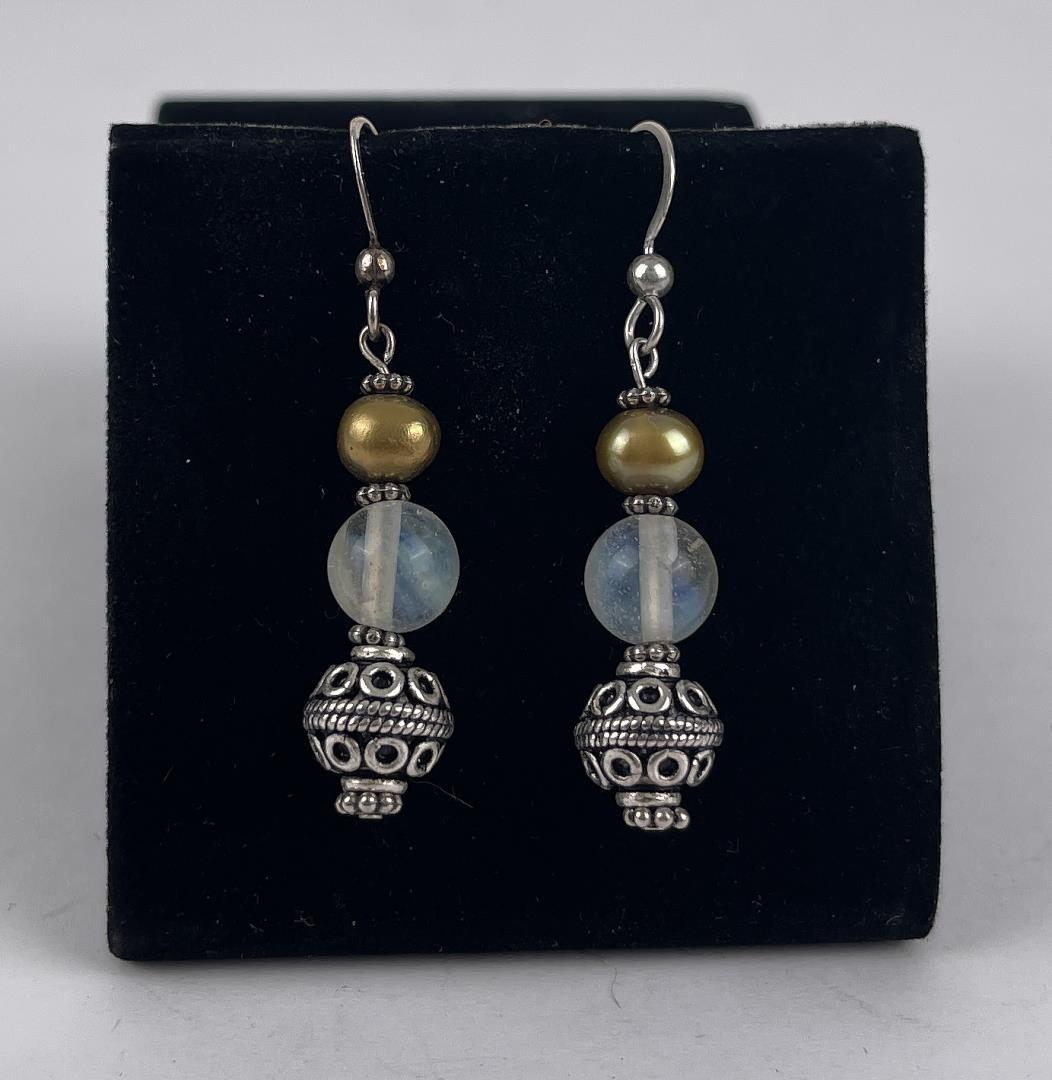 Sterling Silver Smoky Quartz Necklace Earrings Set