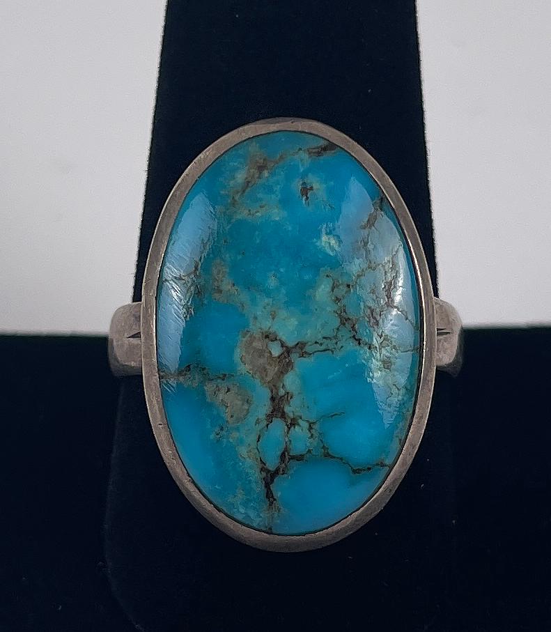 Navajo Sterling Silver Turquoise Ring