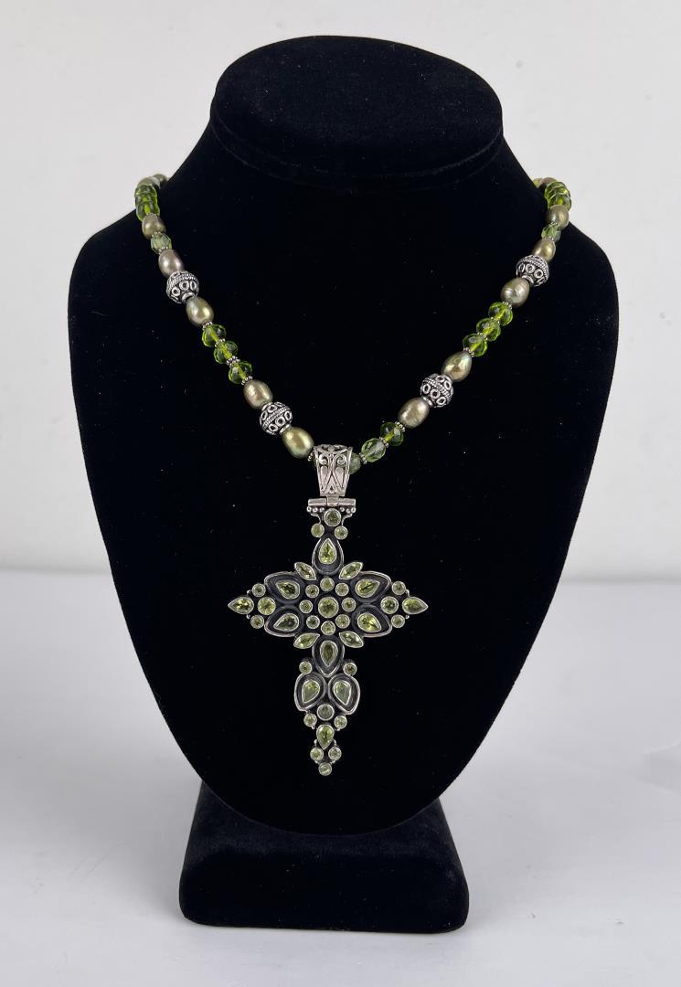 Sterling Silver Peridot Necklace