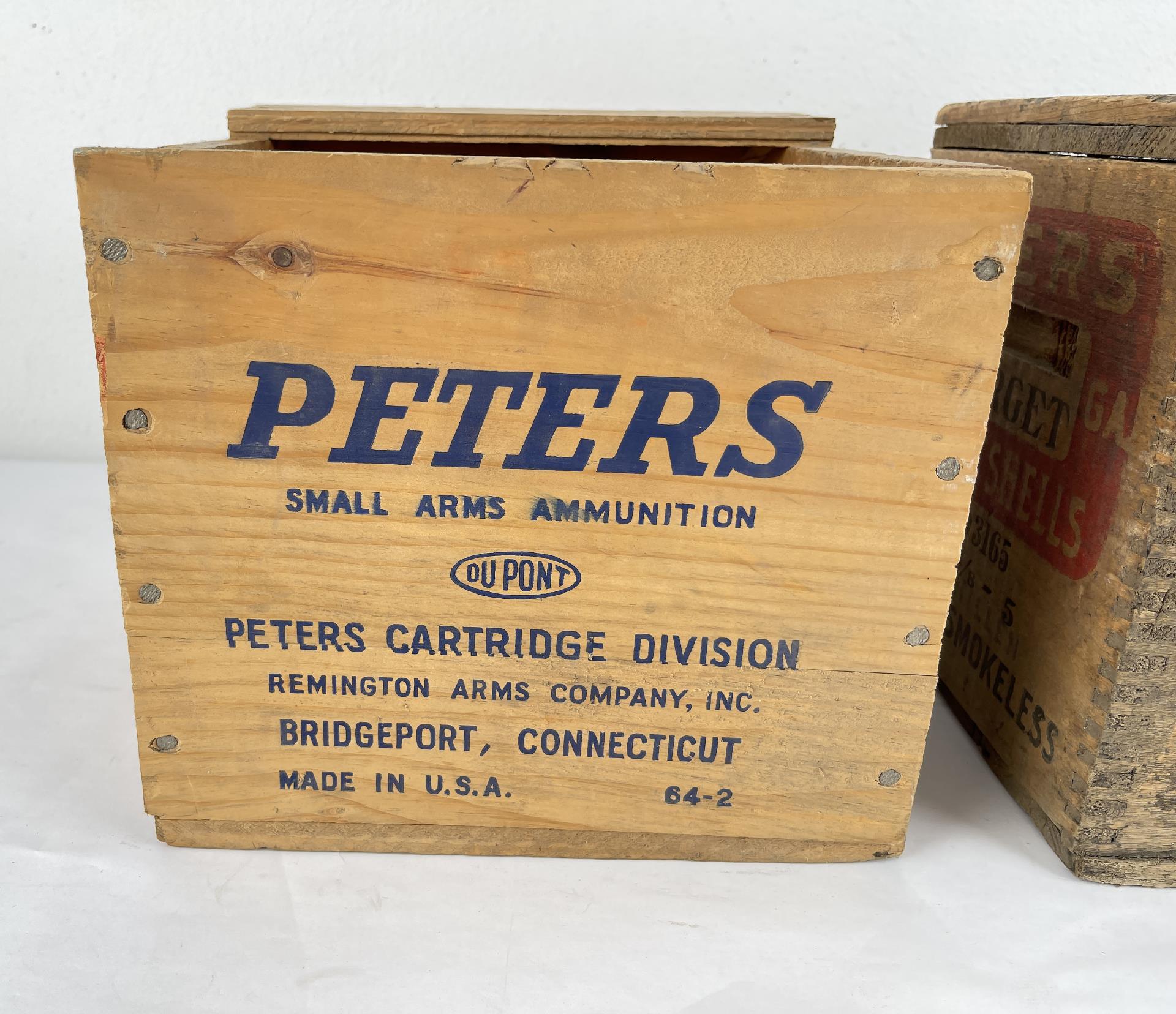 Peters Wood Shell Boxes 12ga Target .38