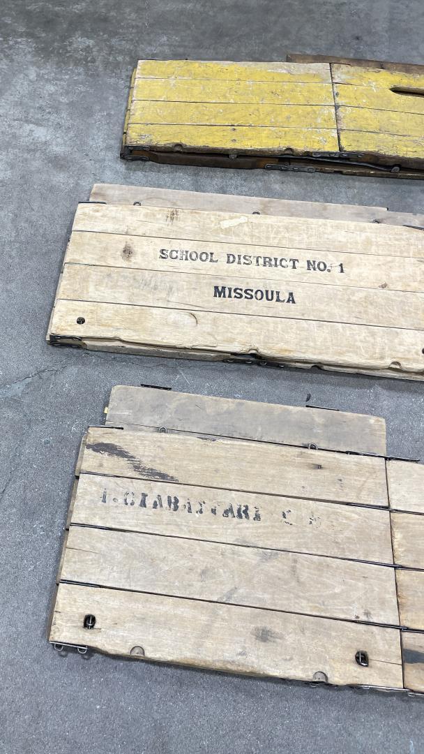 Lot of 3 Antique Montana Folding Wood Boxes