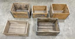 Beer Wine Milk Wood Crates Boxes Montana