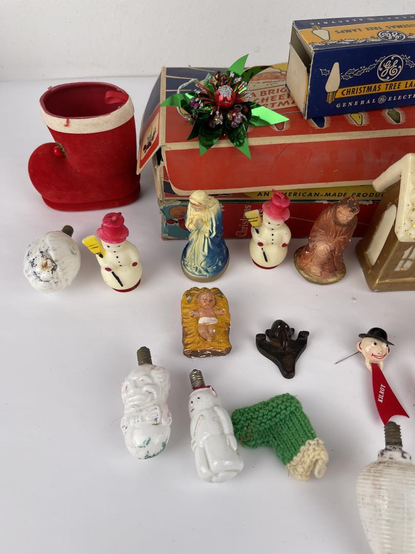 Group of Antique Christmas Decorations