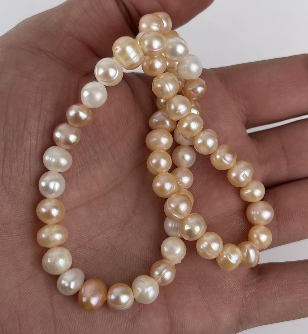 Pair of Tahitian Gold Color Pearl Bracelets