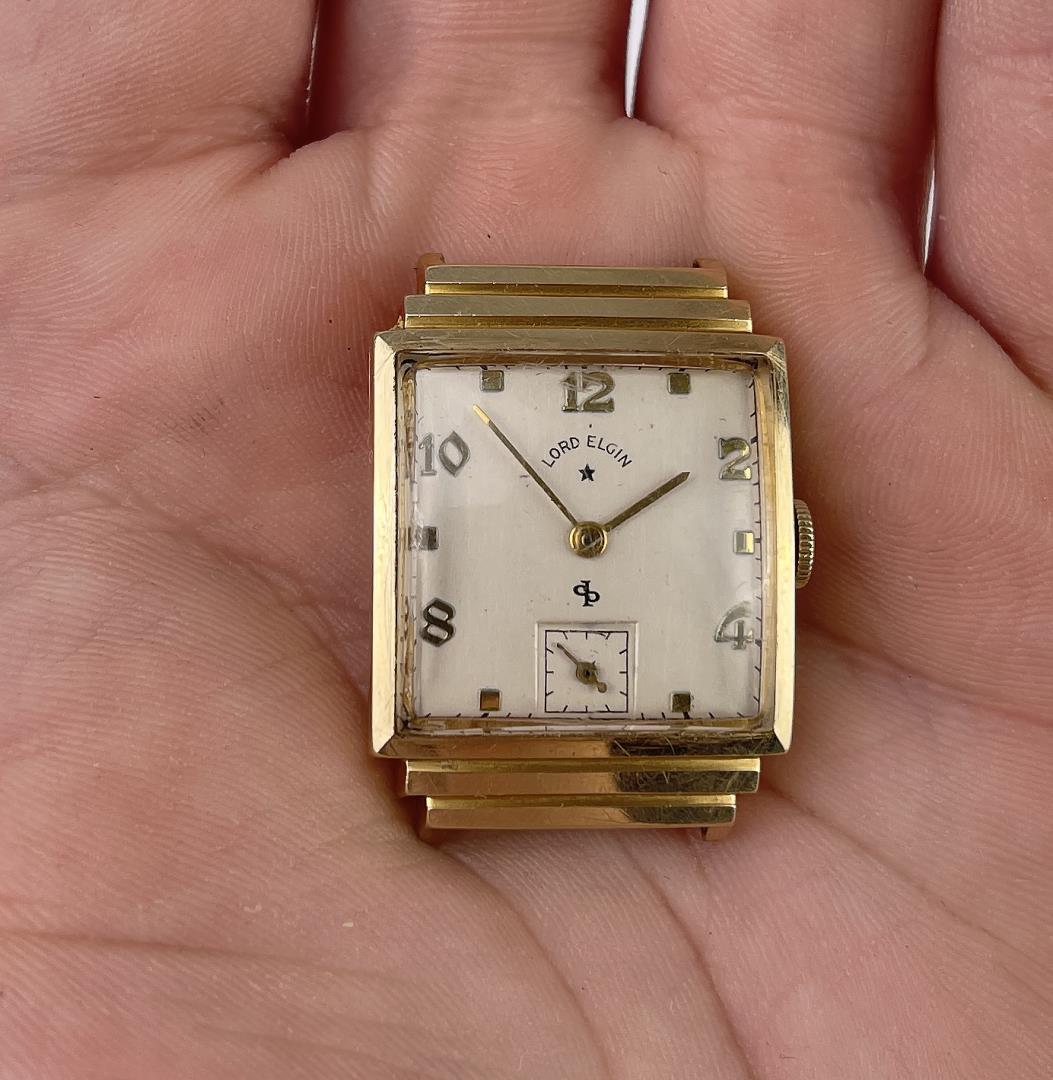 1946 Lord Elgin 14k Gold Mens Watch