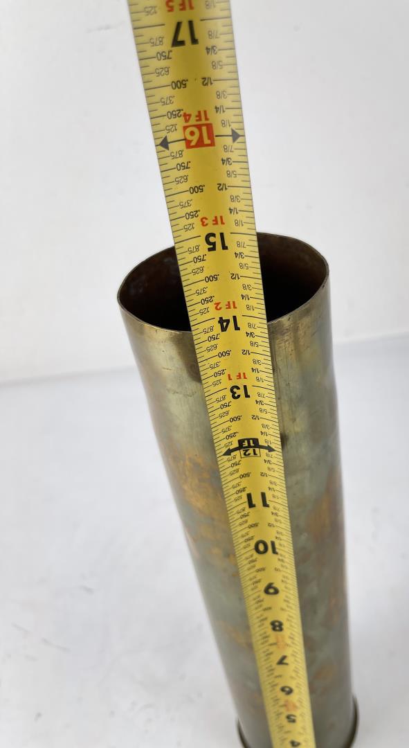 WW1 US Artillery 75mm Brass Shell Casing