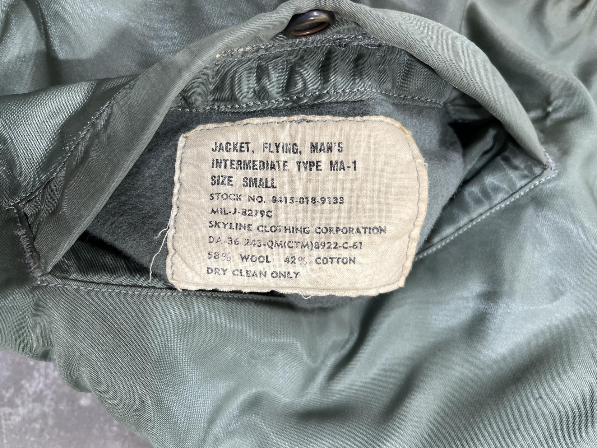 1961 Vietnam War MA-1 Flight Jacket