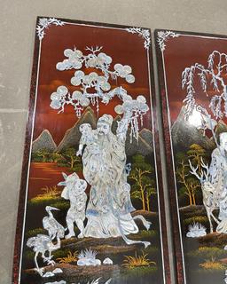 Vietnamese Mother of Pearl Wood Panels