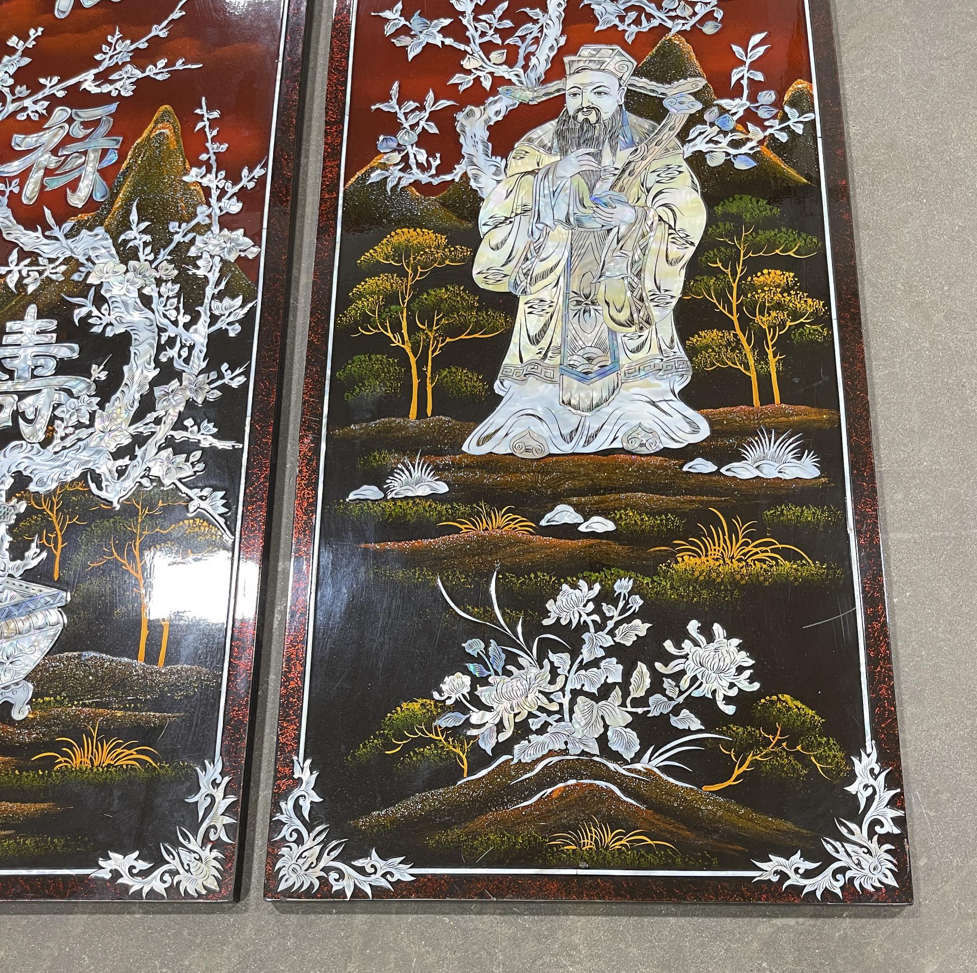 Vietnamese Mother of Pearl Wood Panels