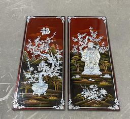 Vietnamese Mother of Pearl Wood Panels