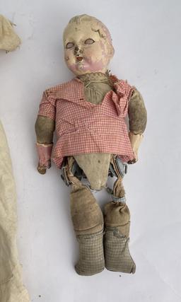 Antique Unusual Jointed Composition Doll