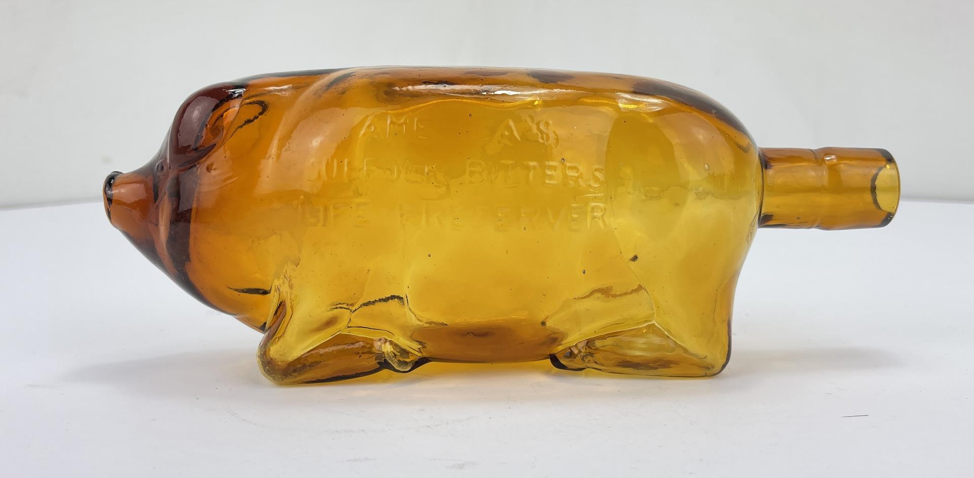 Suffolk Bitters Pig Bottle Hog Flask