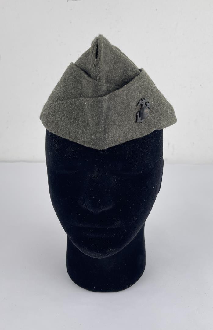 WW2 Forest Green USMC Garrison Hat