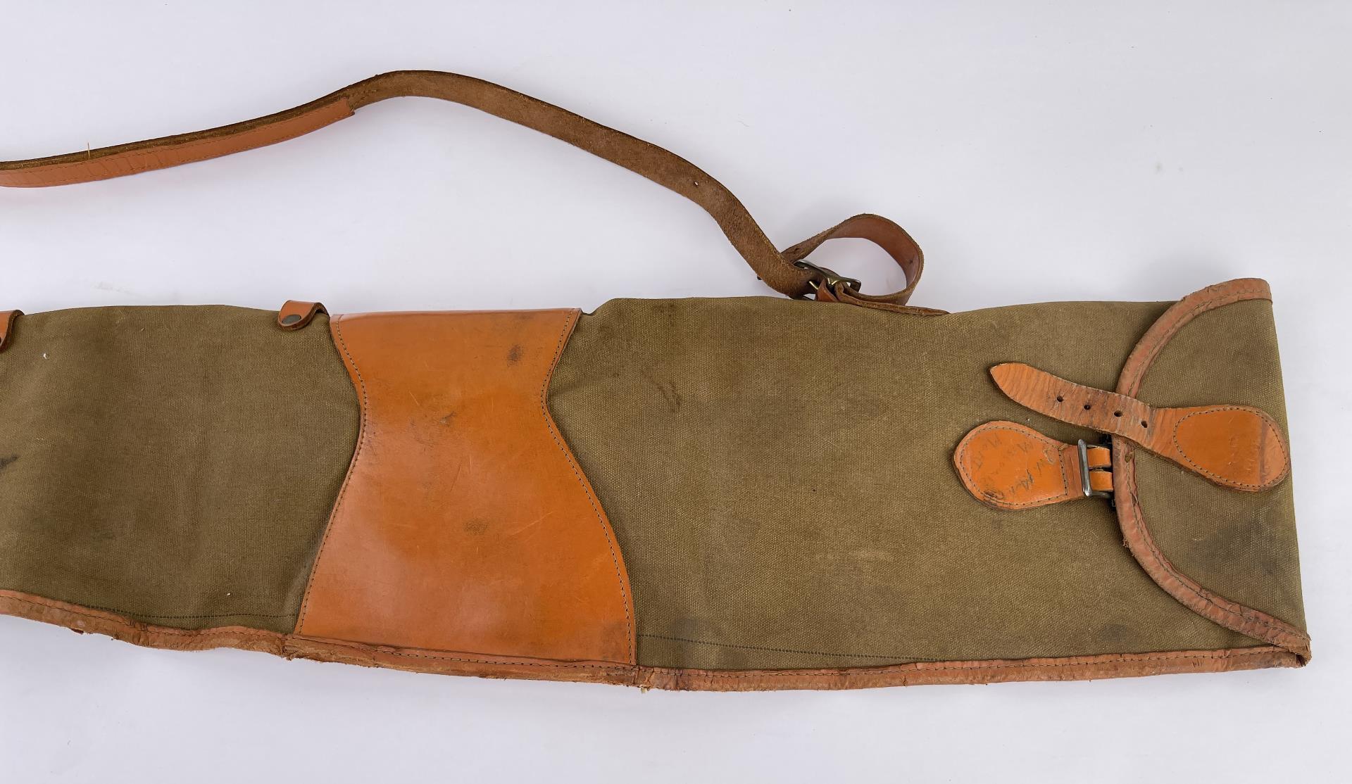 Vintage Red Head Canvas Rifle Scabbard