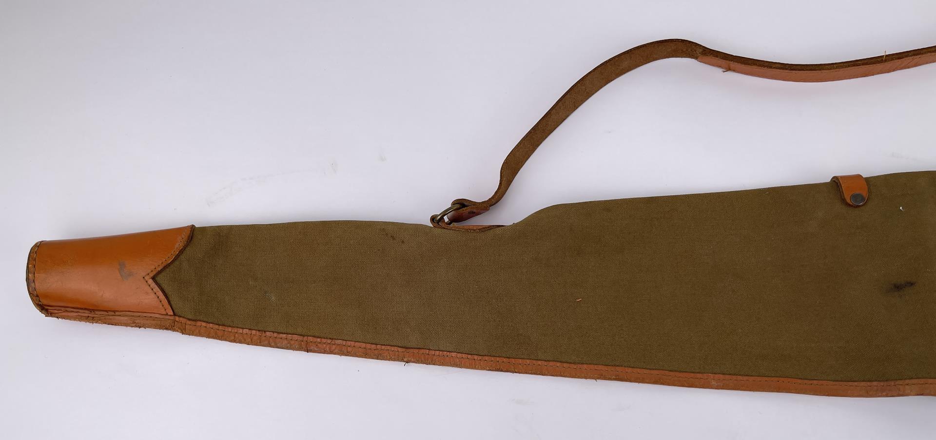 Vintage Red Head Canvas Rifle Scabbard