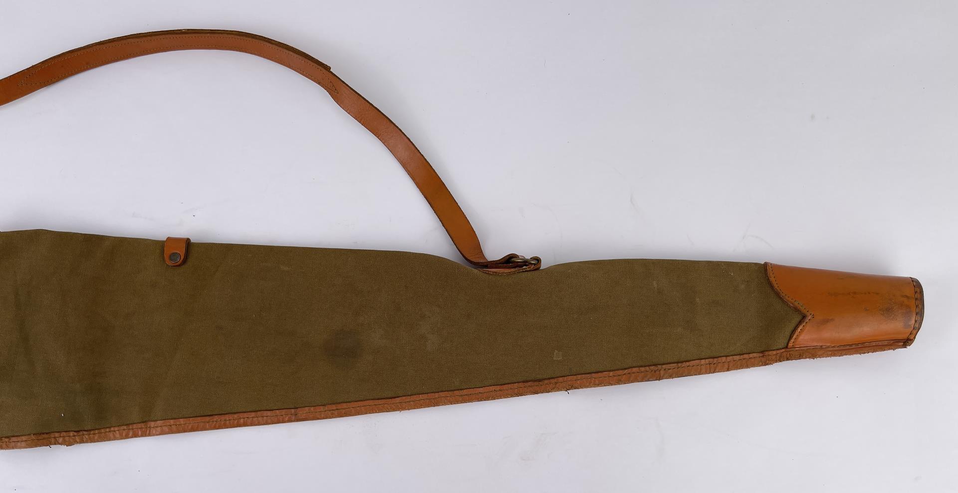 Vintage Red Head Canvas Rifle Scabbard