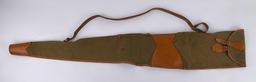 Vintage Red Head Canvas Rifle Scabbard