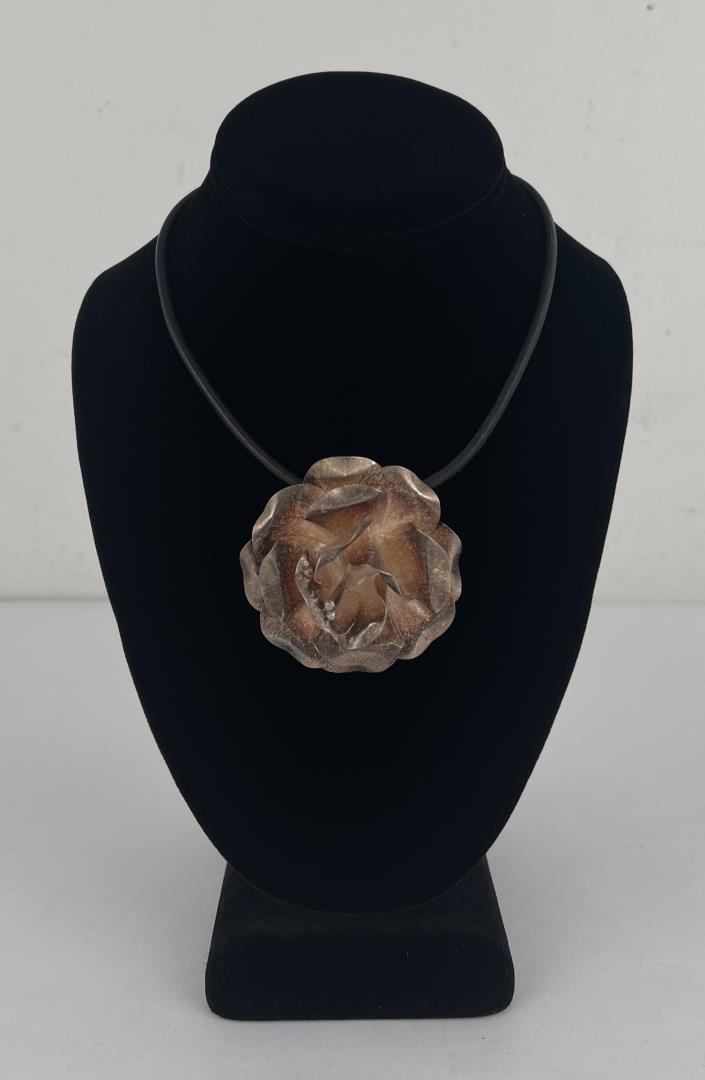 Sterling Silver Flower Necklace