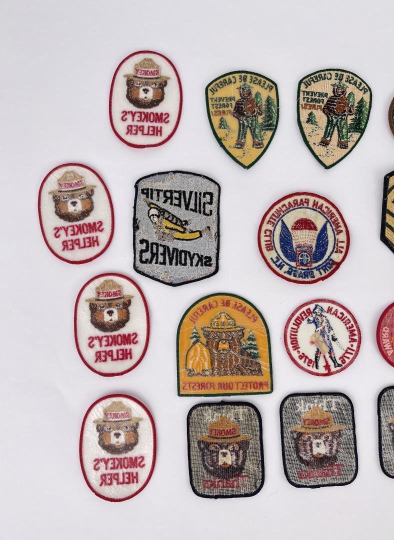 Collection of Smokey Bear Military Patches