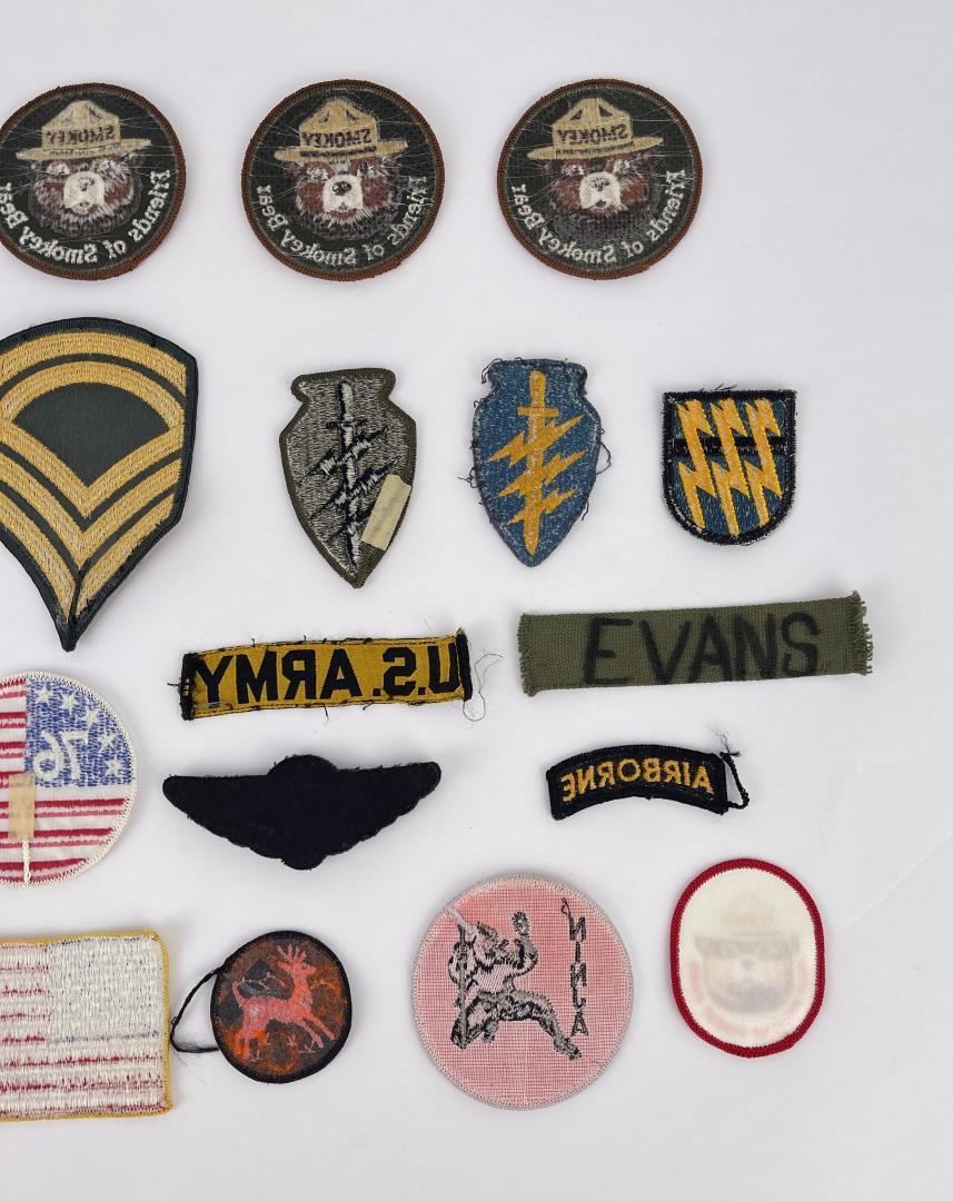 Collection of Smokey Bear Military Patches