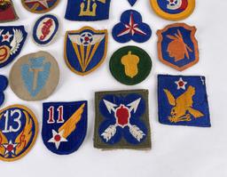 Large Group of WW2 US Military Patches