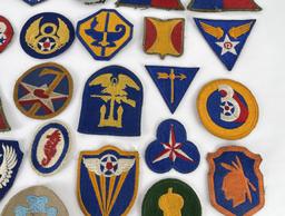 Large Group of WW2 US Military Patches