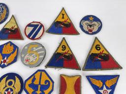 Large Group of WW2 US Military Patches