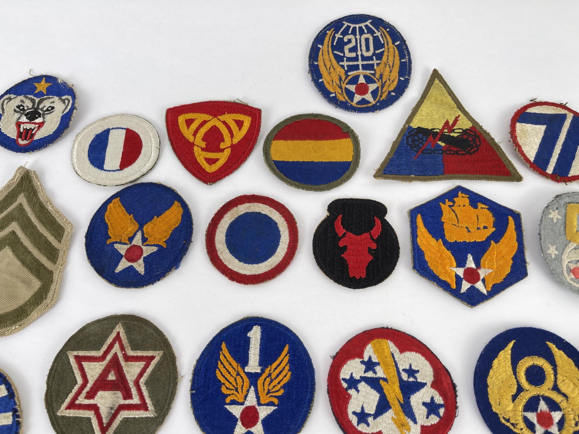 Large Group of WW2 US Military Patches