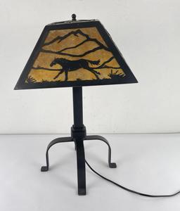 Western Cowboy Iron Lamp Horse Silhouette Shade