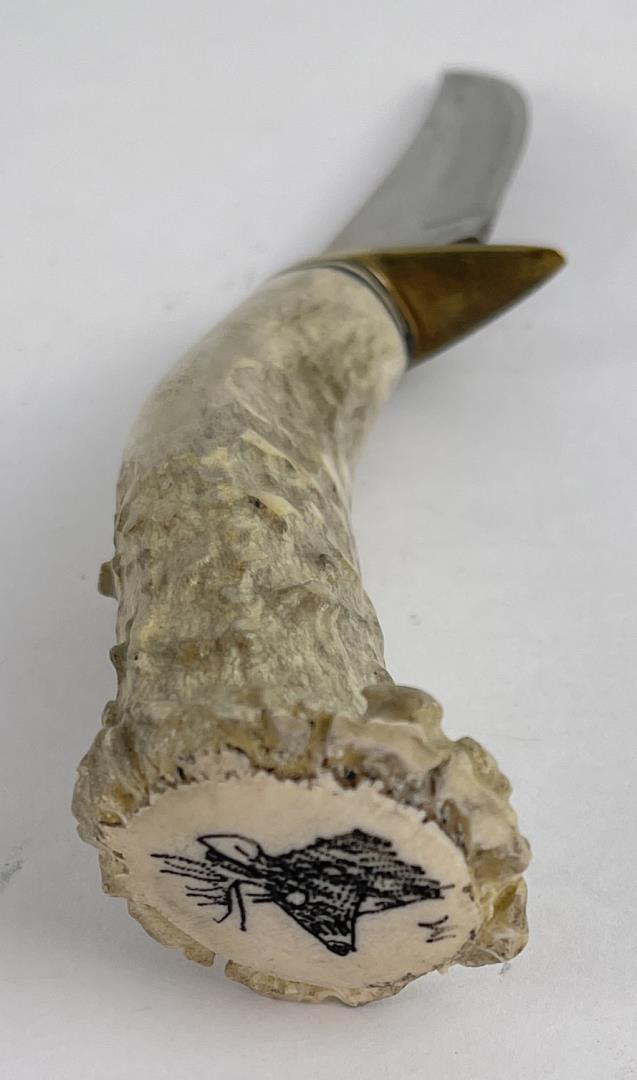 Custom Made Montana Deer Horn Knife