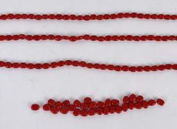 Group of Tomato Coral Trade Beads