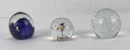 Lot of Art Glass Paperweights