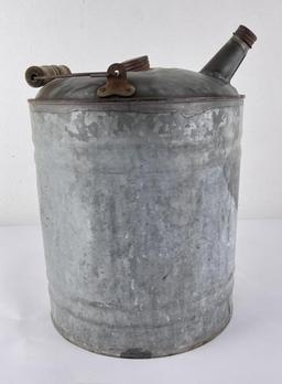 5 Gallon Galvanized Oil Can