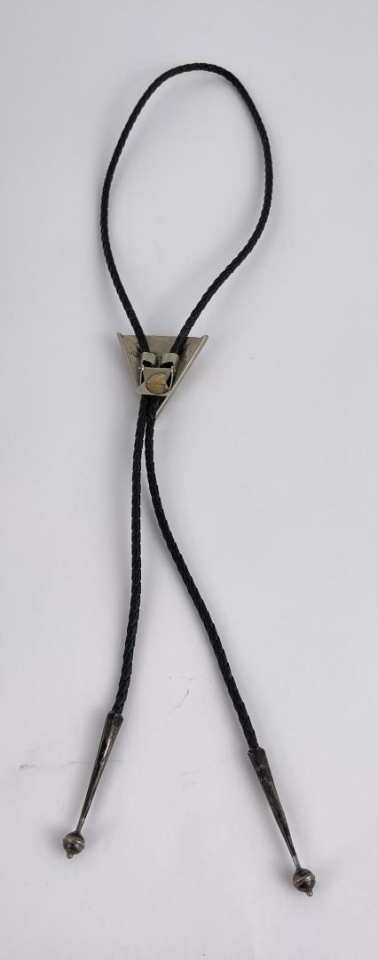 Navajo Turquoise and Coral Bolo Tie